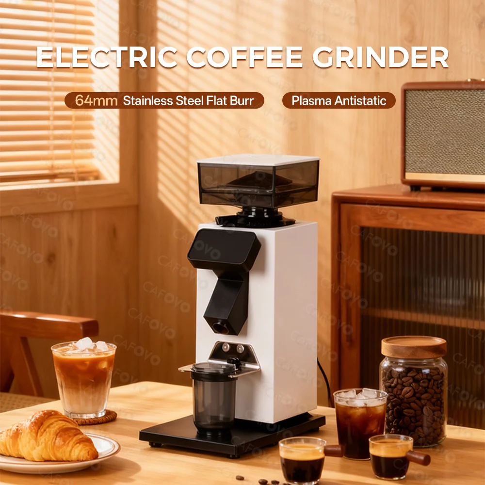 Coffee Grinder Burr Flat - Moulin à café CAFOVO G964F à