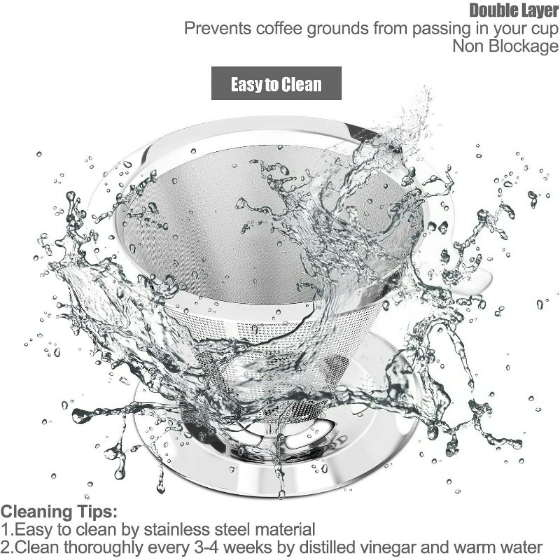 Filtre à café en acier inoxyda - Coffee Equipment Pour Over avis et prix